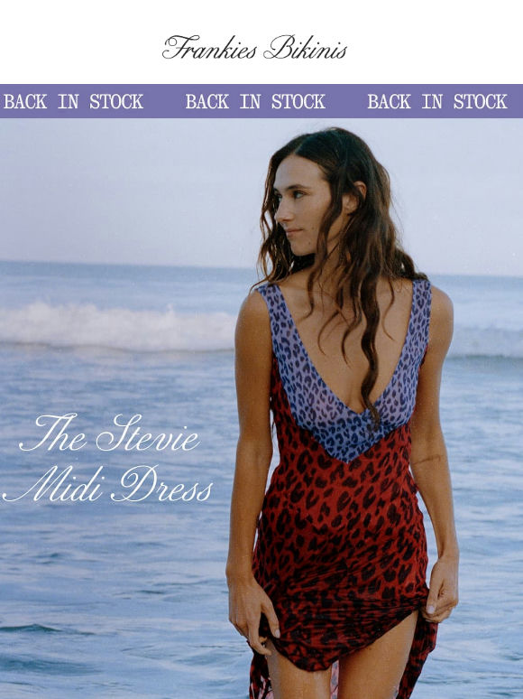 BACK IN: The Stevie Midi Dress