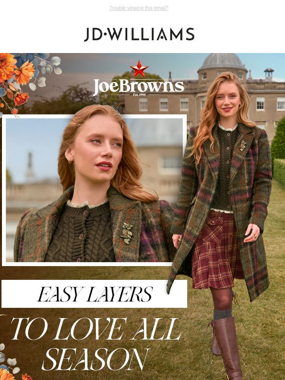 Easy layers, easy style with Joe Browns 🍂