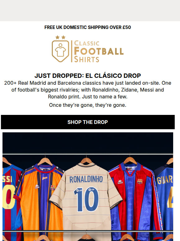 JUST DROPPED: 200+ Barcelona and Real Madrid Classics ⚽