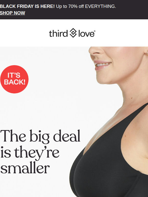 BACK IN STOCK : Unlined Minimizer Bra