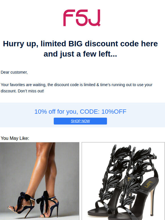 Hurry up, limited BIG discount code here and just a few left...