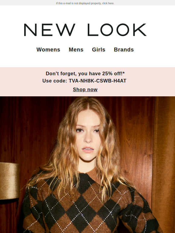 Your exclusive 25% off won't be here forever...