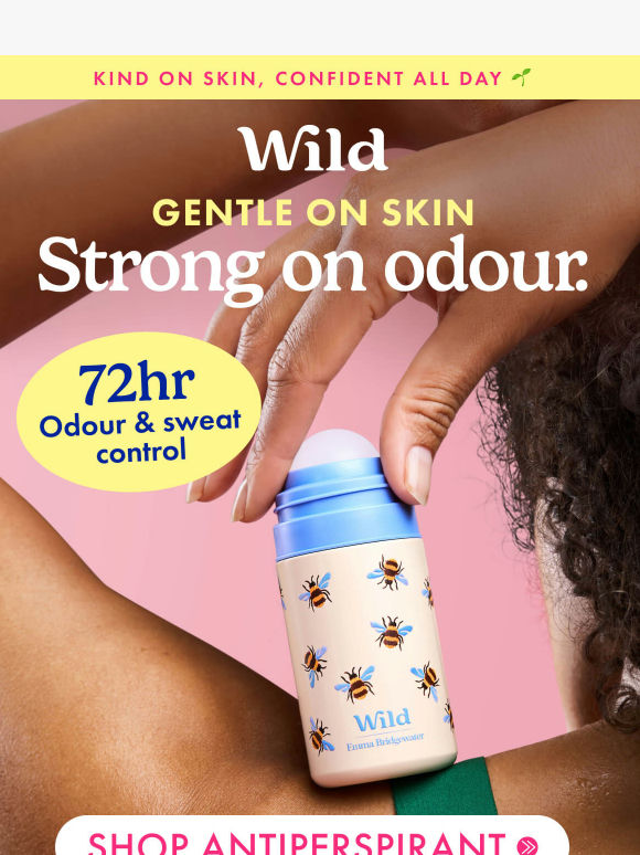 Antiperspirant: Gentle on skin, strong on odour