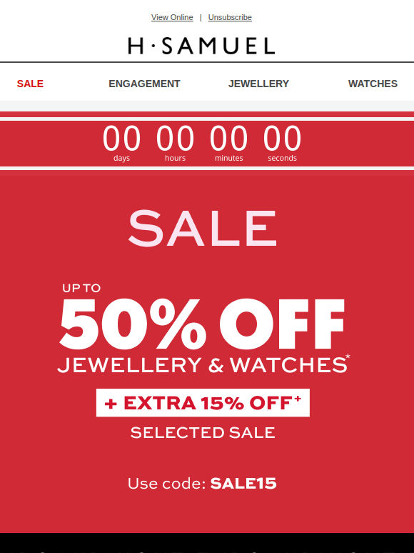 Don’t blink: Sale + Extra 15% off is ending!