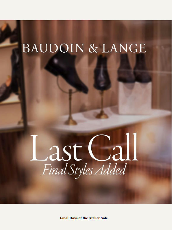 Final Days of the Atelier Sale