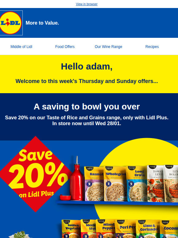 20% off rice pouches, grain-changing! 🍚