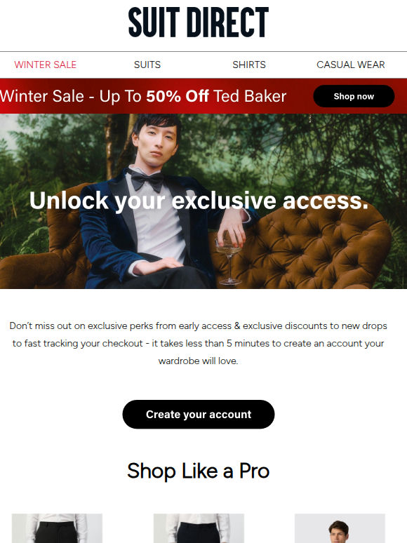 Unlock your exclusive access