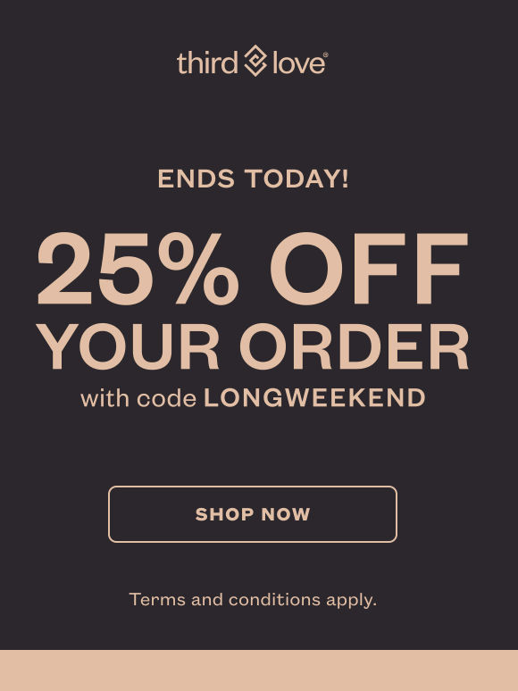25% off EXTENDED!