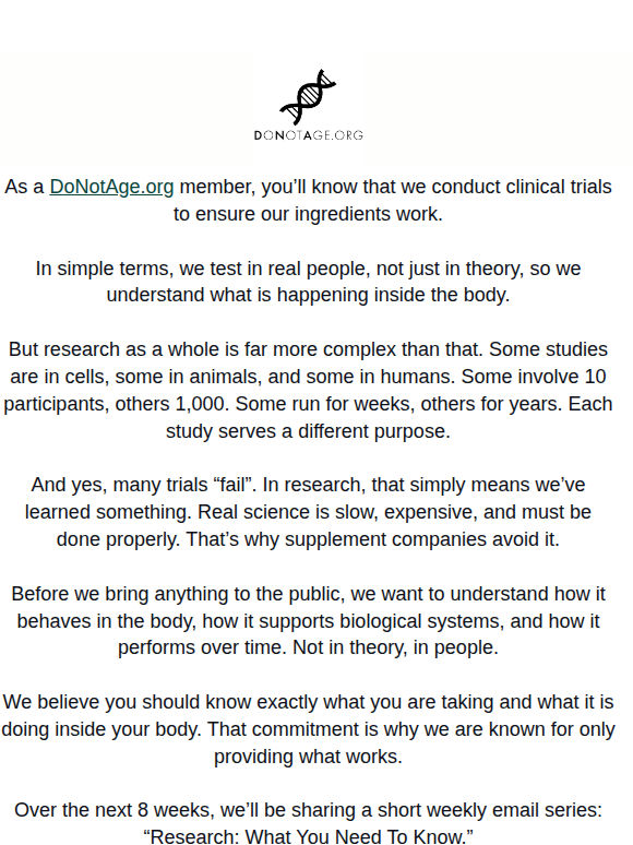 Have you heard this about our research?