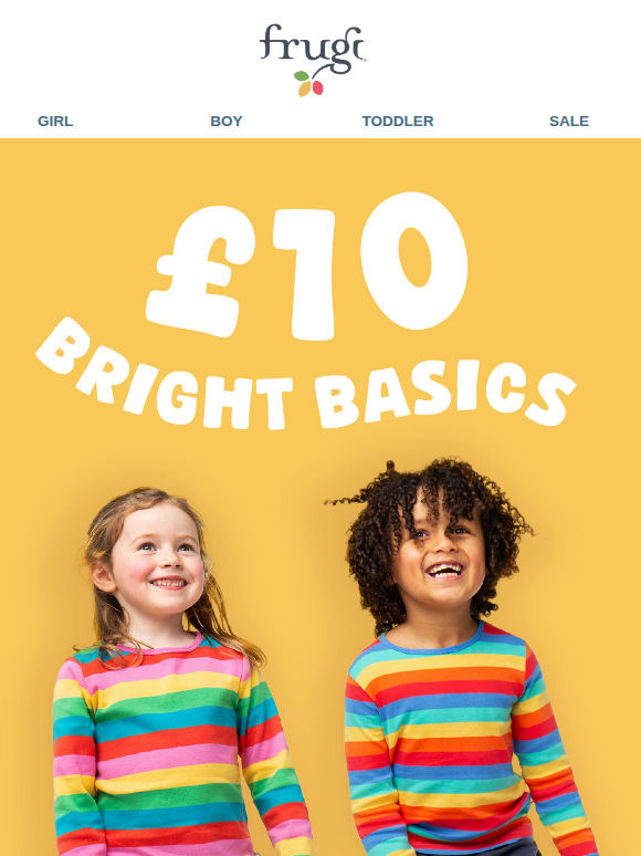 £10 Bright Basics = Big Smiles
