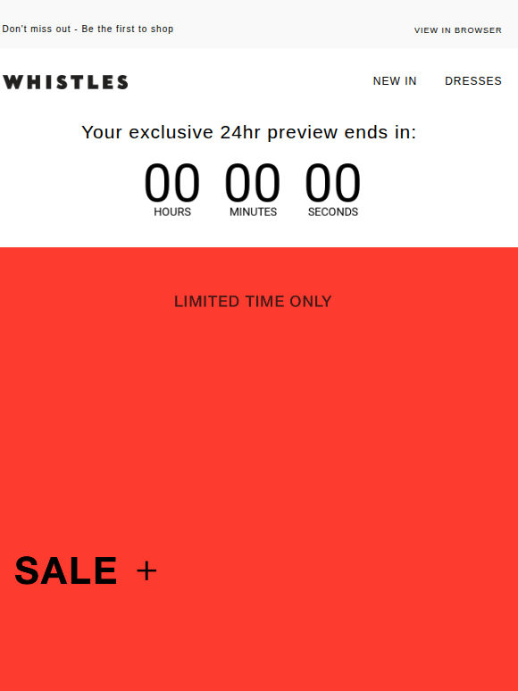 24hr preview: Extra 15% off SALE