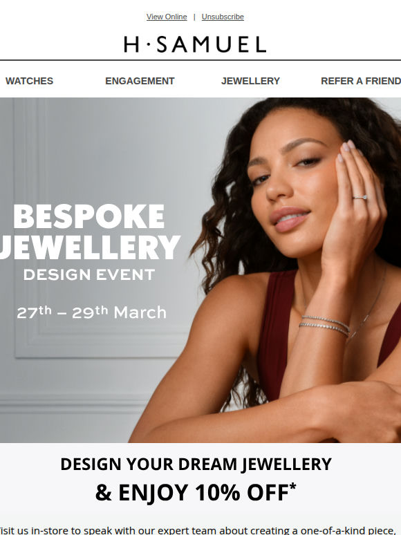 10% off bespoke jewellery design