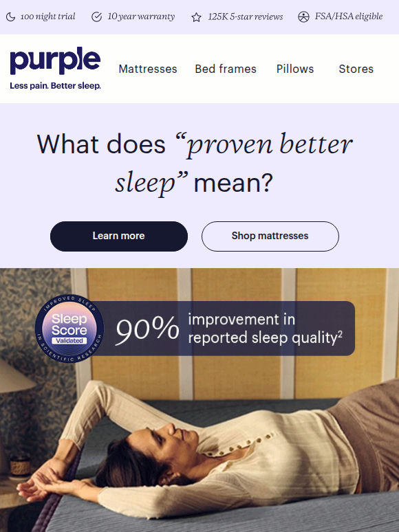 Better sleep starting at $999