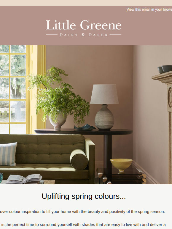 Uplifting spring colours