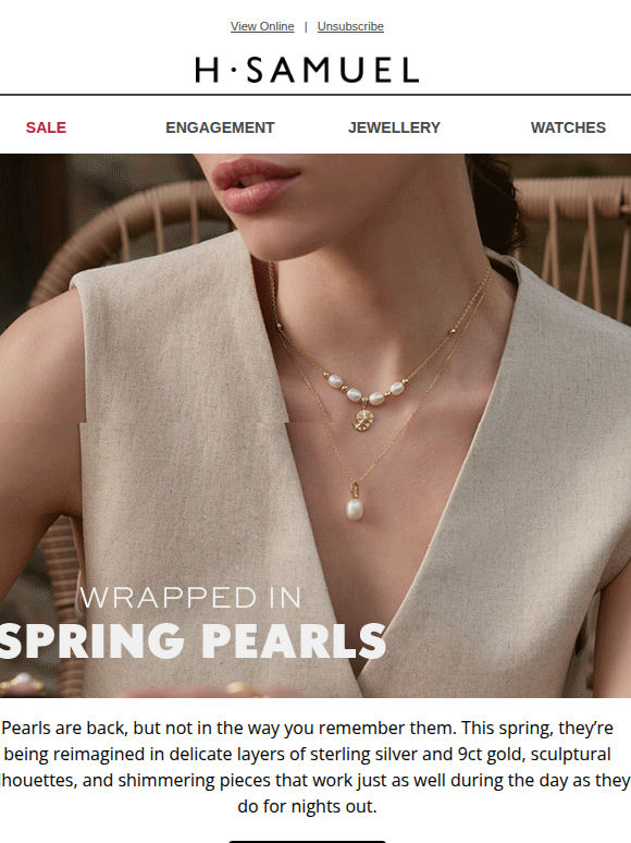 Pearls are in their spring era