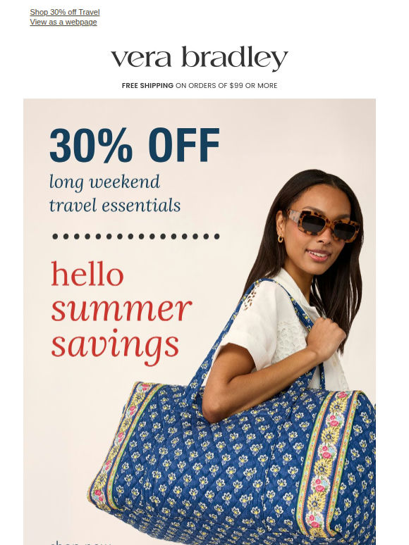 30% off long weekend essentials