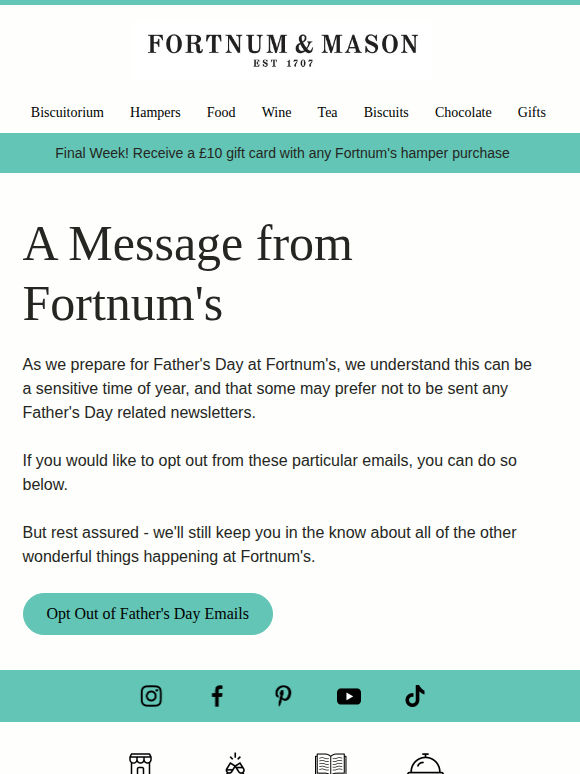 A Message from Fortnum's