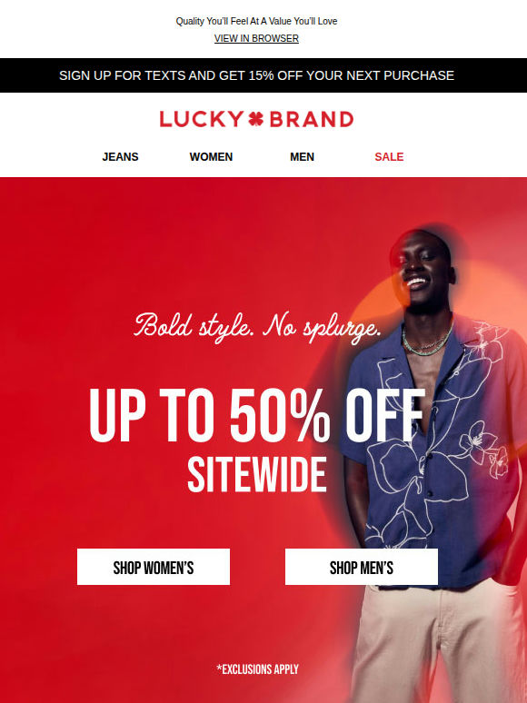 Hurry! Up To 50% Off Your Fave Styles