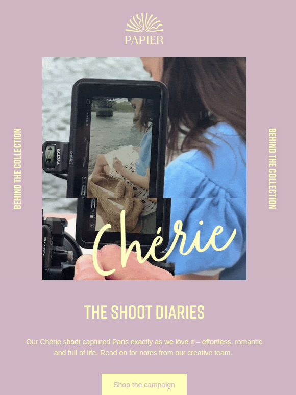 Behind the scenes of Chérie