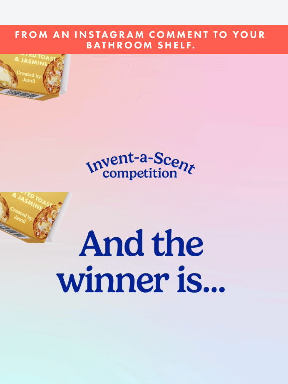 The winner of Invent-A-Scent is...🏆