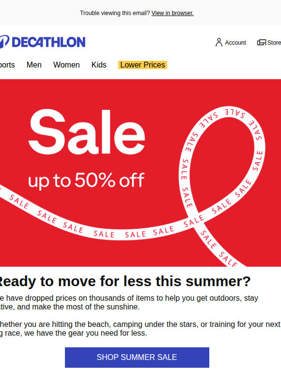 Summer Sale: Save up to 50% off today!