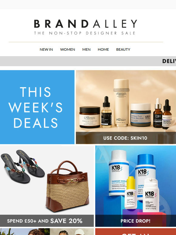 Deals across fashion, beauty and home: Living & Home, Reebok, SkinChemists & more