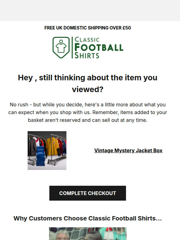 Your cart is ready when you are 🛒