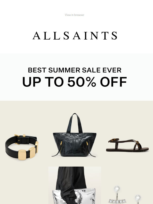 Up To 50% Off: Accessories Edit