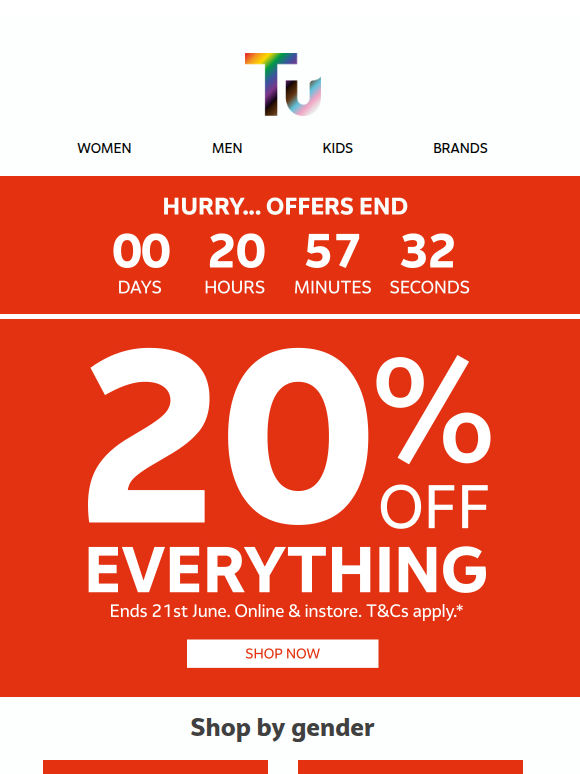 Hurry – 20% off ends tomorrow
