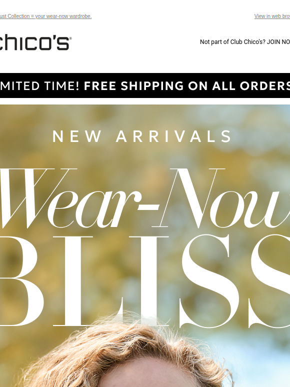 New Arrivals + Free Shipping Ends Today