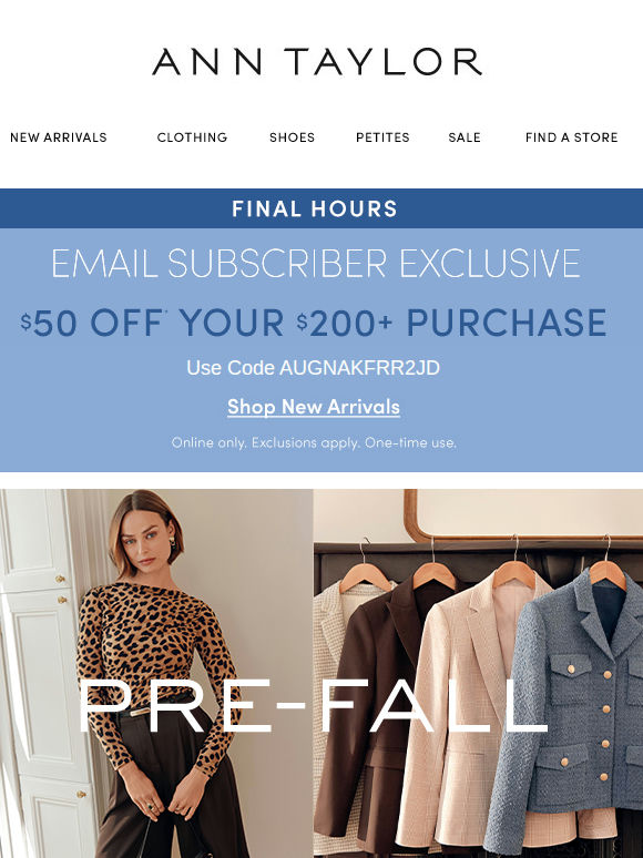 Friendly Reminder: Your Email-Exclusive Offer Ends Tonight