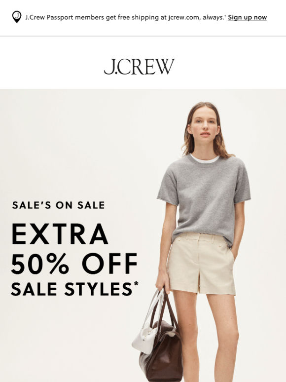 Score! Extra 50% off sale styles.