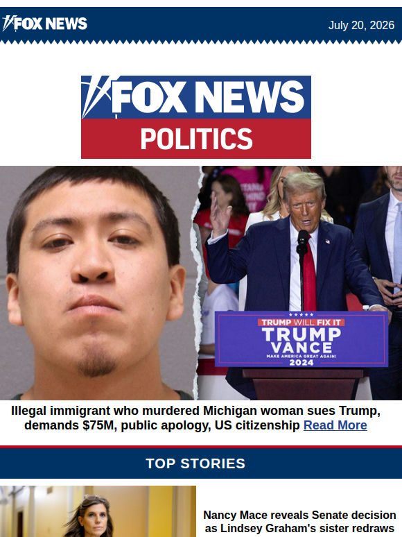 Illegal immigrant who murdered Michigan woman sues Trump, demands $75M, public apology, US citizenship