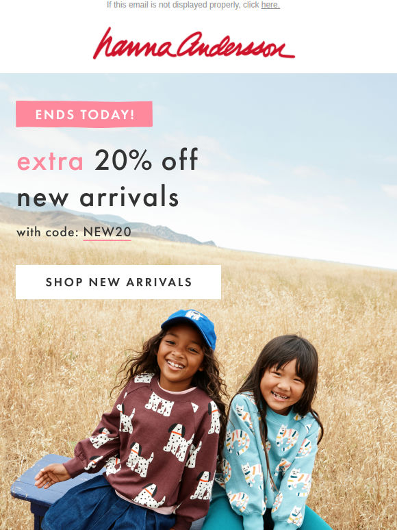 ENDS TODAY❗️20% Off New Arrivals