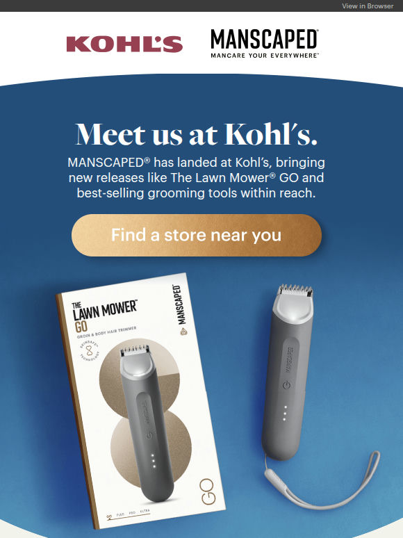 We’ve landed at Kohl’s