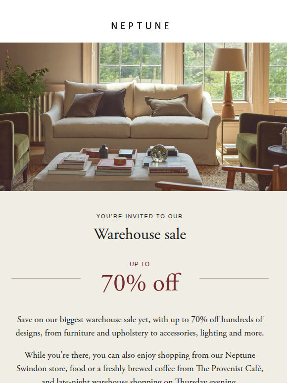 Our warehouse sale returns