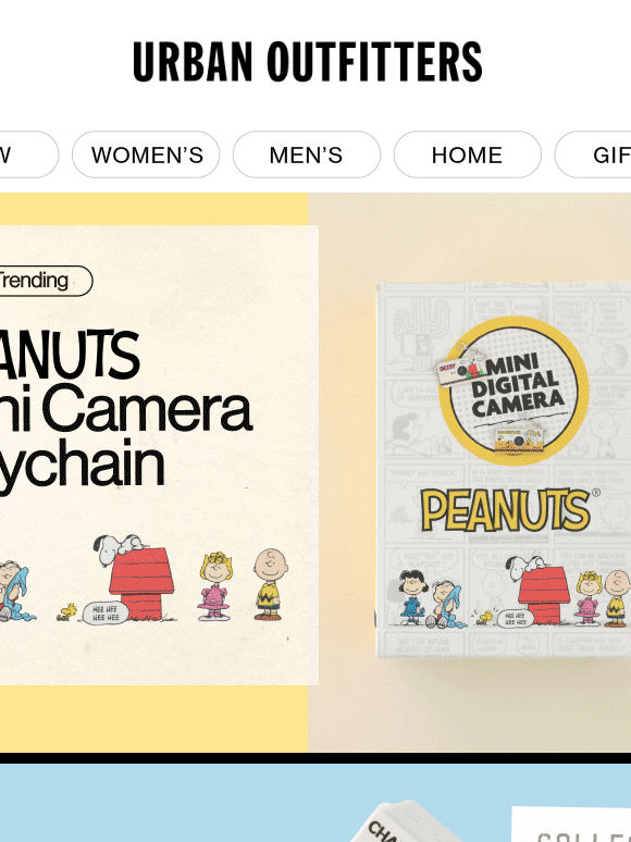 Now Trending: Peanuts Mini Camera Keychain 📷