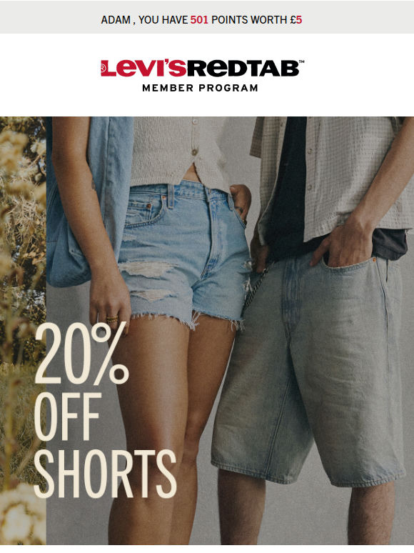 Sweet summer savings: 20% off shorts ☀️