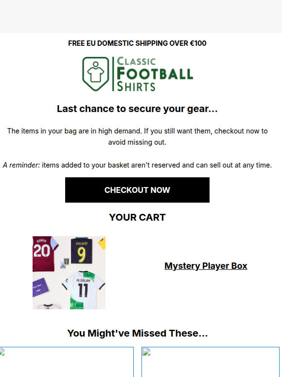 Final chance to secure your basket🚨