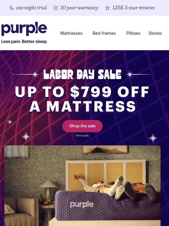 Like big numbers? how bout up to $799 off a mattress?