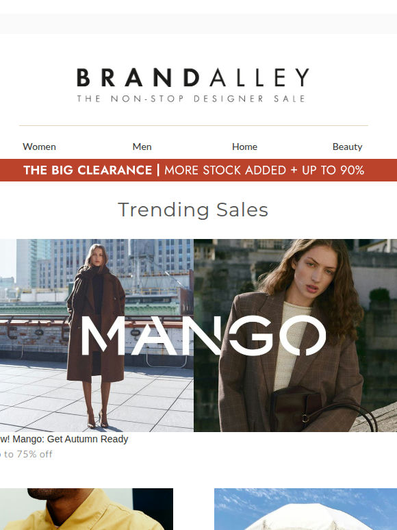 Up to 75% off Brands incl. Mango, Reiss, Stone Island & more
