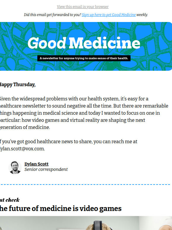 What if a video game could replace anesthesia?