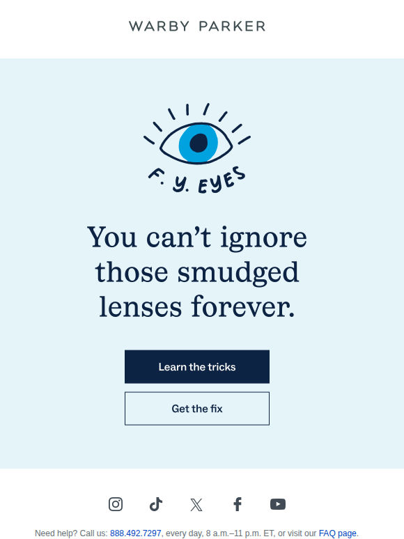 Clean your glasses like we do