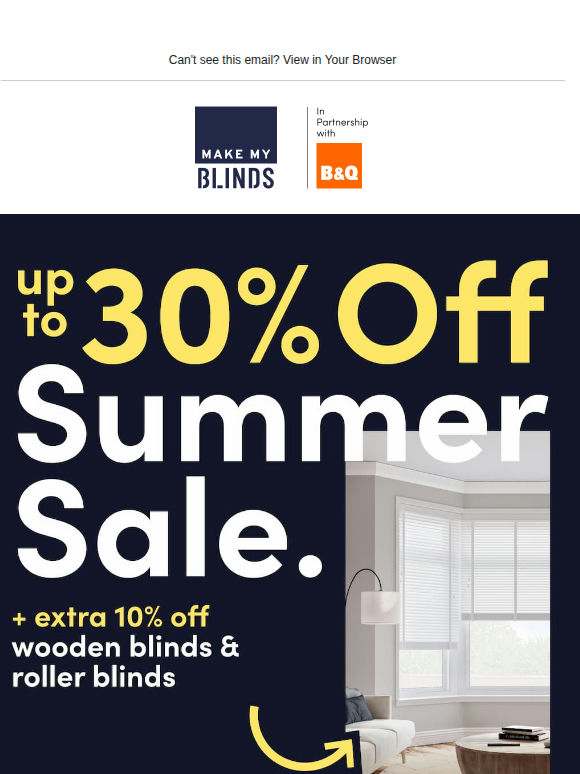 Extra 10% Off Wooden and Roller Blinds! Shop Now! 🎉