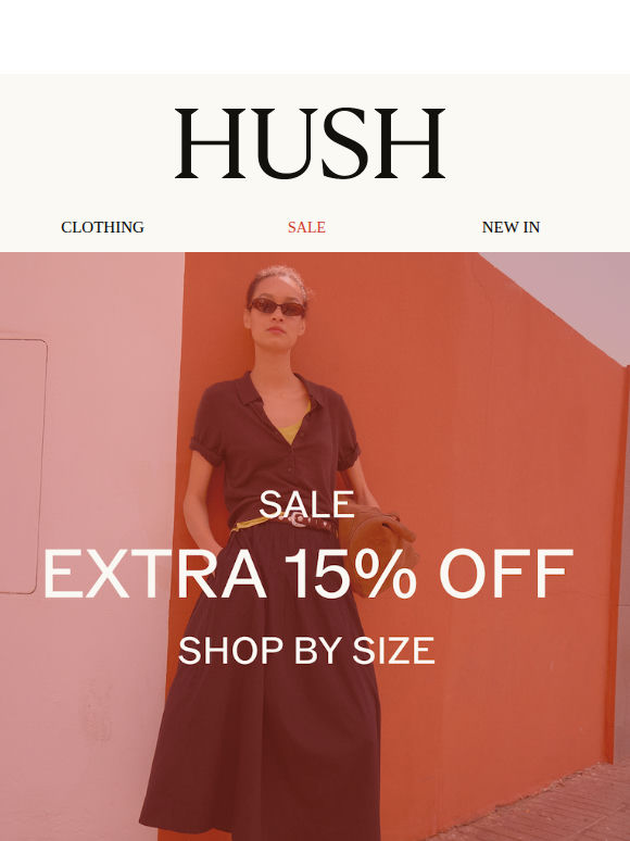 Extra 15% off sale | Shop by size