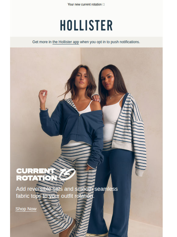 Reversible sets + smooth seamless fabric tops.