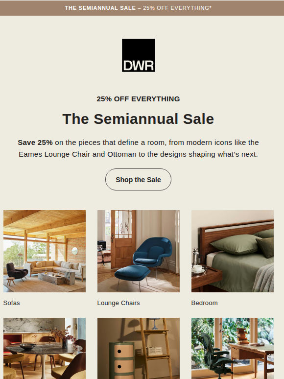The Semiannual Sale is on