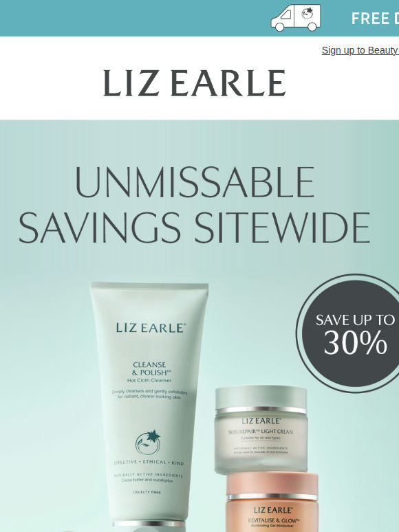 Up to 30% off the skincare you love ❤️