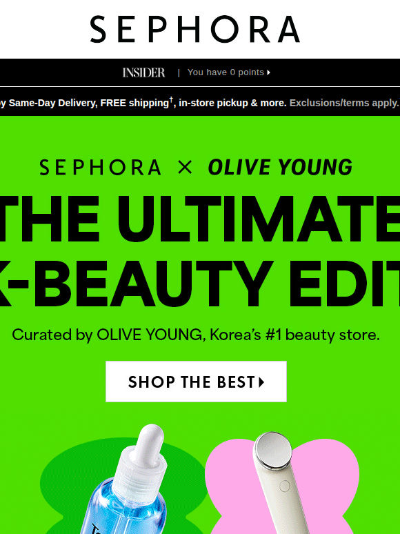 It’s happening: Sephora x OLIVE YOUNG ⚡