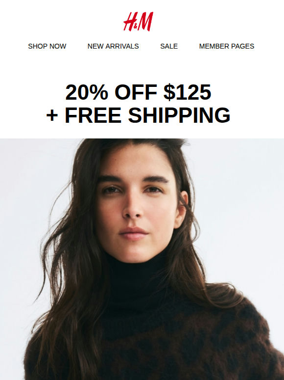 20% off + free shipping ends tonight